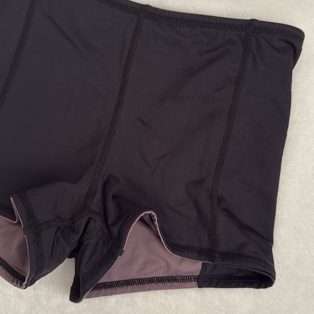 L*Space | Verona Reversible Swim Short Active Bikini Bottom Black/Purple (S) - Picture 5 of 16